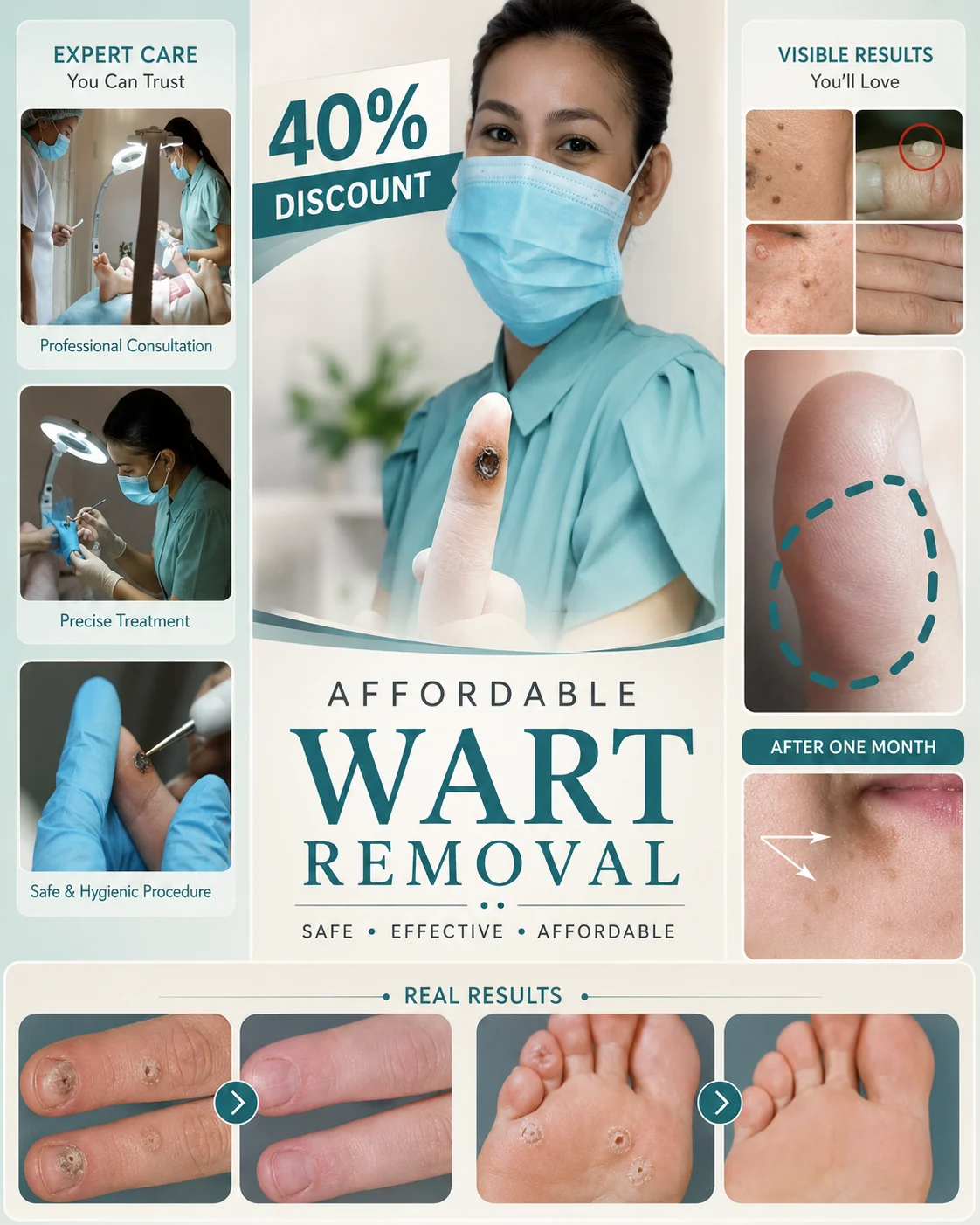 Wart care training visual